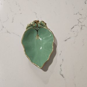 Vintage Solian Ware Simpsons Potters Cobridge England Green Leaf Very Rare Piece
